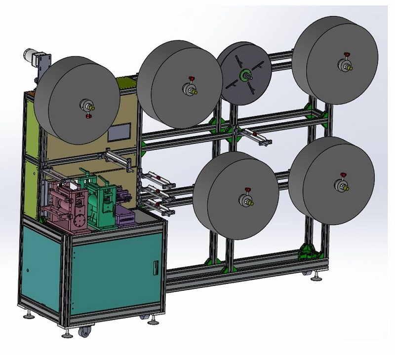 Semi Automatic N95 Mask Piece Sliced Machine (With Inner Nose Clip)